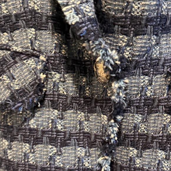 Nwt Veronica Beard  Cutaway Dickey Jacket-blue multi - Picture 3 of 7